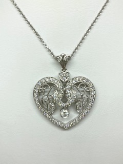 heart pendent at Kims jewelers holmdel nj